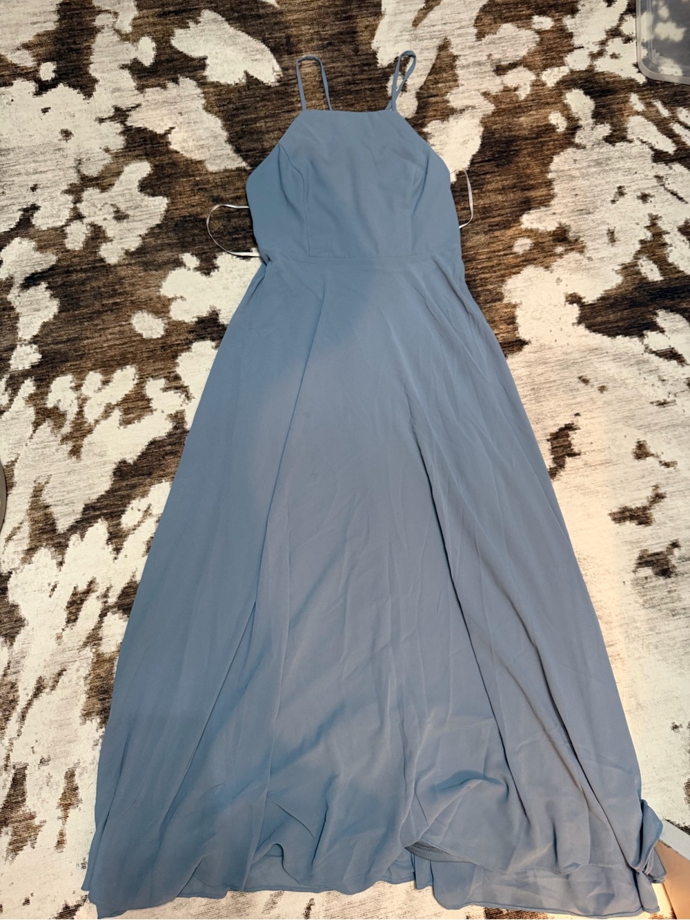 Lulu’s Light Blue Spaghetti-Strap Maxi Dress